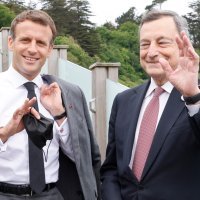 Mario Draghi i Emmanuel Macron