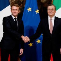 Mario Draghi i Emmanuel Macron