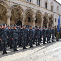 Mimohod na Stradunu povodom obilježavanja obljetnice oslobođenja Dubrovnika i juga Hrvatske