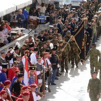 Mimohod na Stradunu povodom obilježavanja obljetnice oslobođenja Dubrovnika i juga Hrvatske