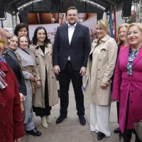 Andrej Plenković, Marko Primorac i Boris Vujčić na manifestaciji Dan eura