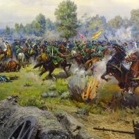 Diorama bitke koja je izložena u Povijesnom muzeju bitke kod Poltave