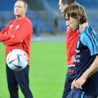 Trening hrvatske nogometne reprezentacije u Rijadu