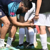 Hrvatska nogometna reprezentacija, trening s djevojčicama iz akademije PSG-a, 19.11.2022.