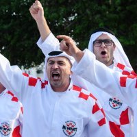 Hrvatski navijači u Dohi, nogomet, SP Katar 2022.