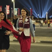 Navijačice na utakmici Katar - Ekvador, SP u nogometu, 20.11.2022.