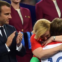 Kolinda Grabar Kitarović na finalu SP-a u Rusiji 2018.