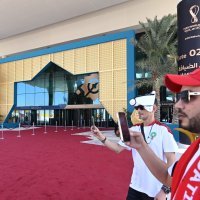 Doha: Navijači uoči utakmice Hrvatska - Maroko, 23.11.2022.