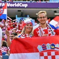 Navijači na utakmici Hrvatske i Maroka