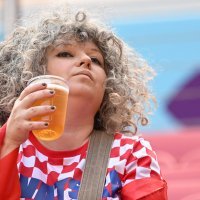 Navijači na utakmici između Hrvatske i Maroka