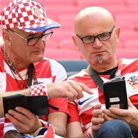 Navijači na utakmici između Hrvatske i Maroka