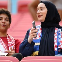 Navijači na utakmici između Hrvatske i Maroka