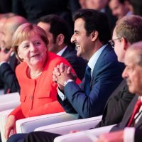 Bivša njemačka kancelarka Angela Merkel šeik Tamim bin Hamad Al-Thani