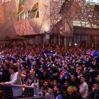 Australija - Danska, slavlje navijača u Australiji, 30.11.2022.