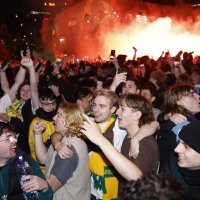 Australija - Danska, slavlje navijača u Australiji, 30.11.2022.