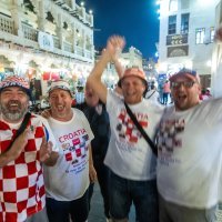 Atmosfera u centru Dohe uoči utakmice Hrvatska - Belgija