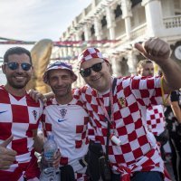 SP Katar: Navijači na utakmici HRVATSKA - BELGIJA