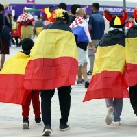 SP Katar: Navijači na utakmici HRVATSKA - BELGIJA