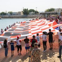 Hrvatska - Japan: Navijači ispred hotela, 5.12.2022.