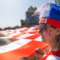 Hrvatska - Japan: Navijači ispred hotela, 5.12.2022.