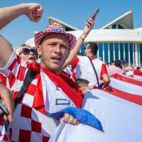 Hrvatska - Japan: Navijači ispred hotela, 5.12.2022.