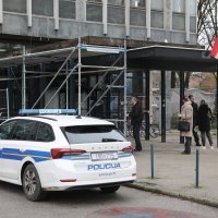 Policija pred Općinskim sudom u Zagrebu