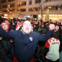 Slavlje nakon utakmice na ulicama