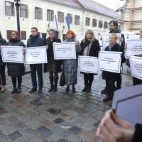 Akcija Ženske mreže Hrvatska na Trgu svetog Marka