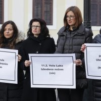 Akcija Ženske mreže Hrvatska na Trgu svetog Marka