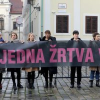 Akcija Ženske mreže Hrvatska na Trgu svetog Marka