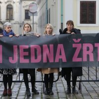 Akcija Ženske mreže Hrvatska na Trgu svetog Marka