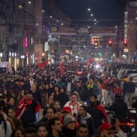 Ludo slavlje marokanskih navijača u Milanu