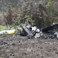 Ostaci srušenog vojnog aviona MiG-21