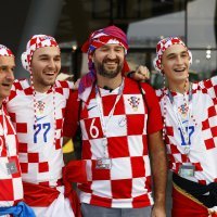 Navijači na utakmici Hrvatska - Brazil