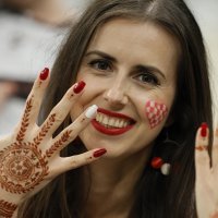 Navijači na utakmici Argentina - Hrvatska