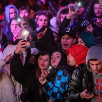 Navijači prate utakmicu Hrvatska - Argentina u Fan zoni na Prokurativama