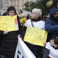 Prosvjed UdrugeProsvjed Udruge obitelji djece s teskocama u razvoju i osoba s invaliditetom obitelji djece s teškoćama u razvoju i osoba s invaliditetom Sjena