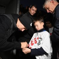 Doček Ivana Perišića u Omišu