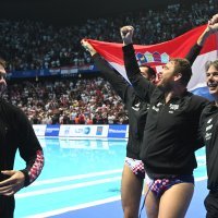 Vaterpolo: Slavlje Hrvatske nakon osvojenog Europskog prvenstva