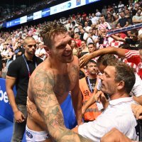 Vaterpolo: Slavlje Hrvatske nakon osvojenog Europskog prvenstva