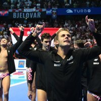 Vaterpolo: Slavlje Hrvatske nakon osvojenog Europskog prvenstva