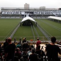 Peleov lijes na stadionu Santosa