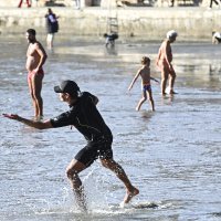 Novogodišnji picigin na plaži Bačvice