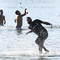 Novogodišnji picigin na plaži Bačvice