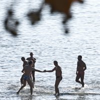Novogodišnji picigin na plaži Bačvice