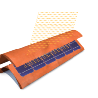 Kamen, drvo i cigla s fotonaponskim ćelijama tvrtke Dyaqua