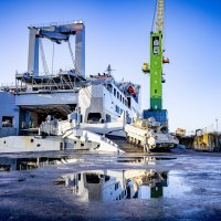 Američki tenkovi u nizozemskoj luci na putu za istočno krilo NATO-a