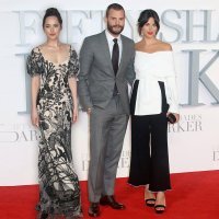 Dakota Johnson, Jamie Dornan, Amelia Warner