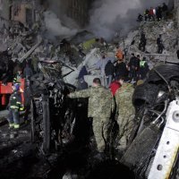 Pogođena stambena zgrada u Dnjepru