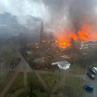 Pad helikoptera u mjestu Brovari kod Kijeva